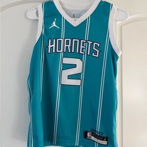 NBA Hornets Teal and White Youth Jersey